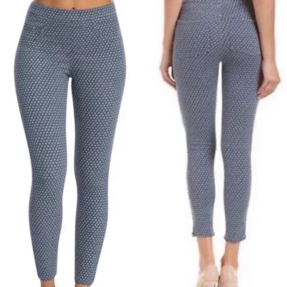 SPANX Blue Patterned Leggings